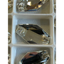 Zodiac Crystal Hexagon Sew on Crystal - Clear