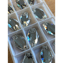 Zodiac Crystal Hexagon Sew on Crystal - Clear