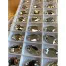 Zodiac Crystal Hexagon Sew on Crystal - Clear