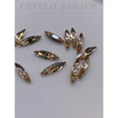 Preciosa Pointed Back Slim Navette - Honey