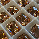 Limited Edition - Zodiac Sew on Stone Emerald Cut - Light Peach