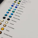 Zodiac Flatback Crystals Colour Chart