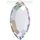 Swarovski 4 x 2mm Non Hot Fix Navette - Pack of 6 AB