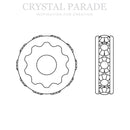 Preciosa Large Hole Rondelles Clear Crystal - Raw (Smooth)