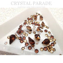 Swarovski & Preciosa 3D Crystal Mix - Mocha Mousse