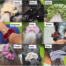 Sparkly Embellished Scrunchies - Various Colours