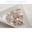 Zodiac Crystal Shape Mix Pack of 100 - Mocha Mousse