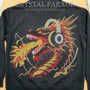 Zodiac Hotfix Crystal Iron on Transfers - Dragon with Headphones