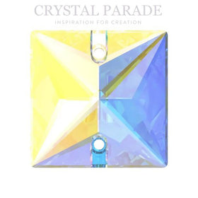 Swarovski 3240 Square Sew on Stone - AB