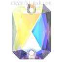 Swarovski 3252 Emerald Cut Sew on Stone - AB