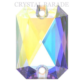 Swarovski 3252 Emerald Cut Sew on Stone - AB