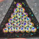 Zodiac Crystal Chessboard 8mm Pack of 20 - AB