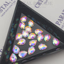 Zodiac Chessboard Pear Shape AB 6x8mm - Pack of 20