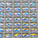 Zodiac Crystal Peardrops - AB (No holes) 7x12mm