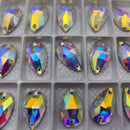 Zodiac Crystal Peardrop Sew on Stone - AB