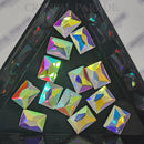 Zodiac Crystal Rectangle 6 x 8mm Pack of 20 - AB