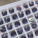 Zodiac Rivoli Buttons Amethyst