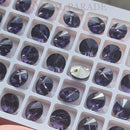 Zodiac Rivoli Buttons Amethyst