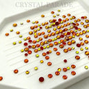 Zodiac Crystals Mixed Sizes Pack of 200 - Anchor Red Mocha Opal