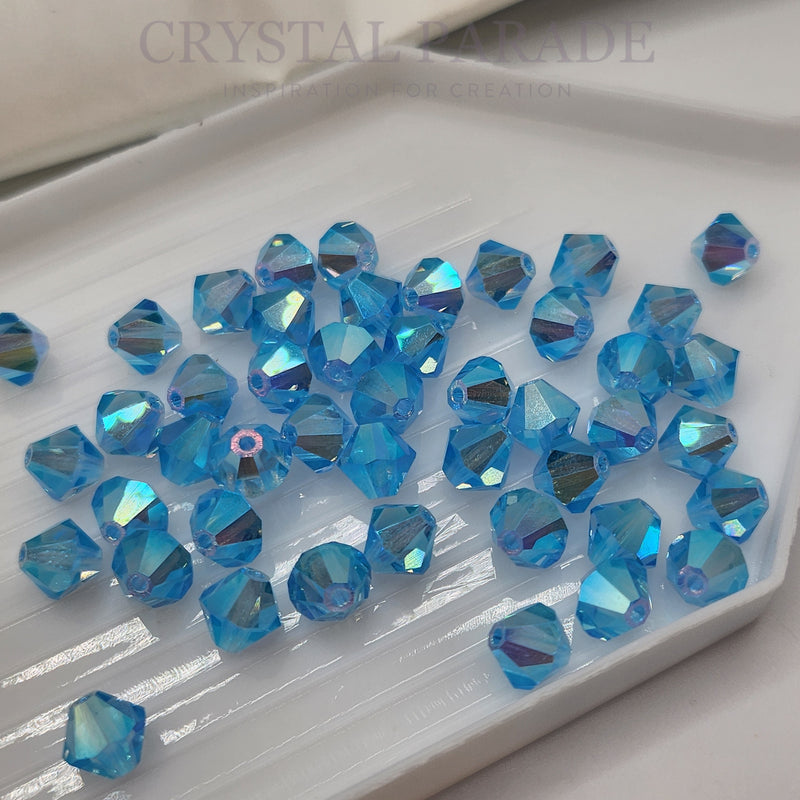 Preciosa Bicone Bead Aquamarine AB 2X