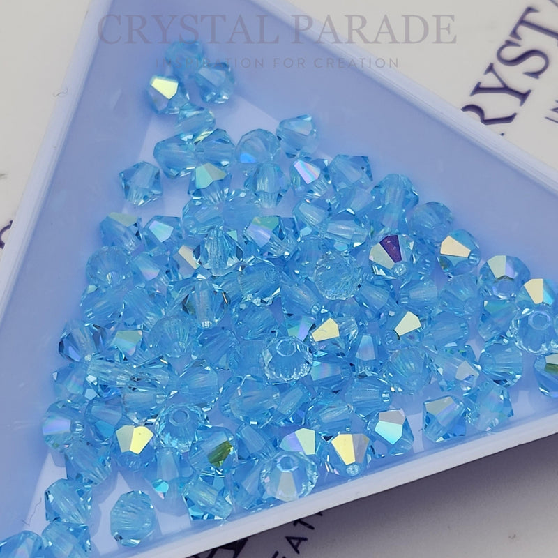 Preciosa Bicone Bead Aquamarine AB