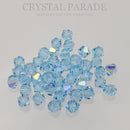 Preciosa Bicone Bead Aquamarine AB
