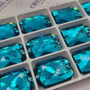 Zodiac Sew on Stone Emerald Cut - Aquamarine