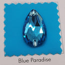 Zodiac Crystal Peardrop Sew on Stone - Aquamarine