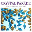 Preciosa Pointy Back Navette  6x3.6mm - Aquamarine