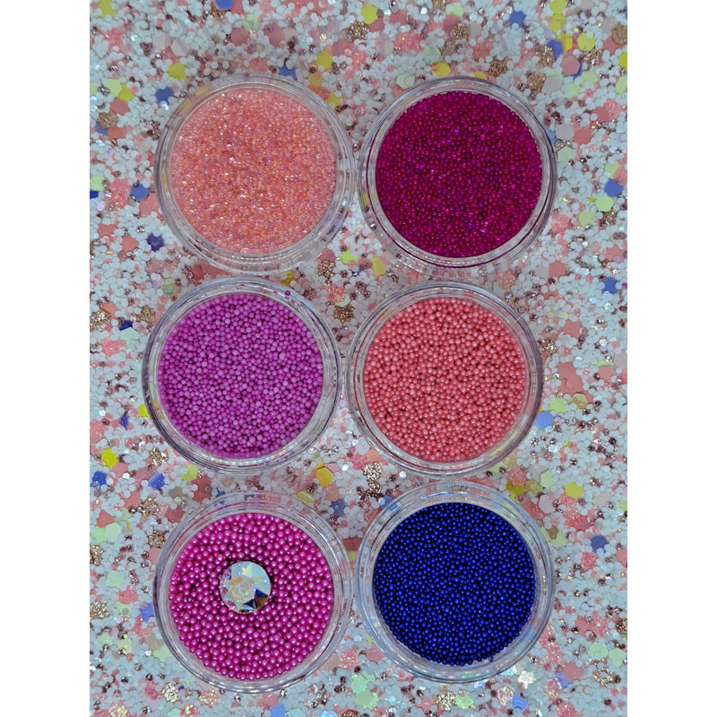 Caviar Beads Set of 6 Colours - Barbie Mix inc. FREE Swarovski Crystal