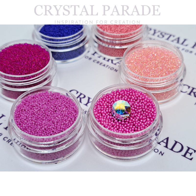 Caviar Beads Set of 6 Colours - Barbie Mix inc. FREE Swarovski Crystal