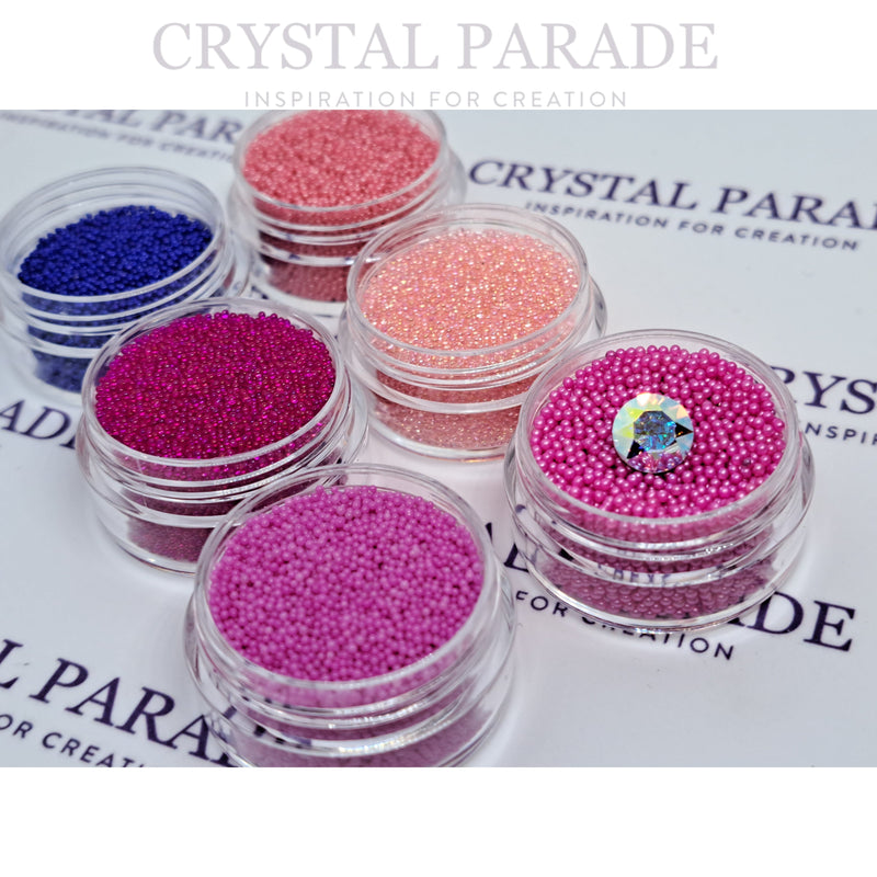 Caviar Beads Set of 6 Colours - Barbie Mix inc. FREE Swarovski Crystal