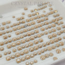 Zodiac Crystals Mixed Sizes Pack of 200 - Beige Shimmer