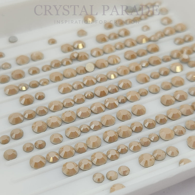 Zodiac Crystals Mixed Sizes Pack of 200 - Beige Shimmer