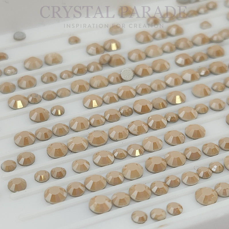 Zodiac Crystals Mixed Sizes Pack of 200 - Beige Shimmer