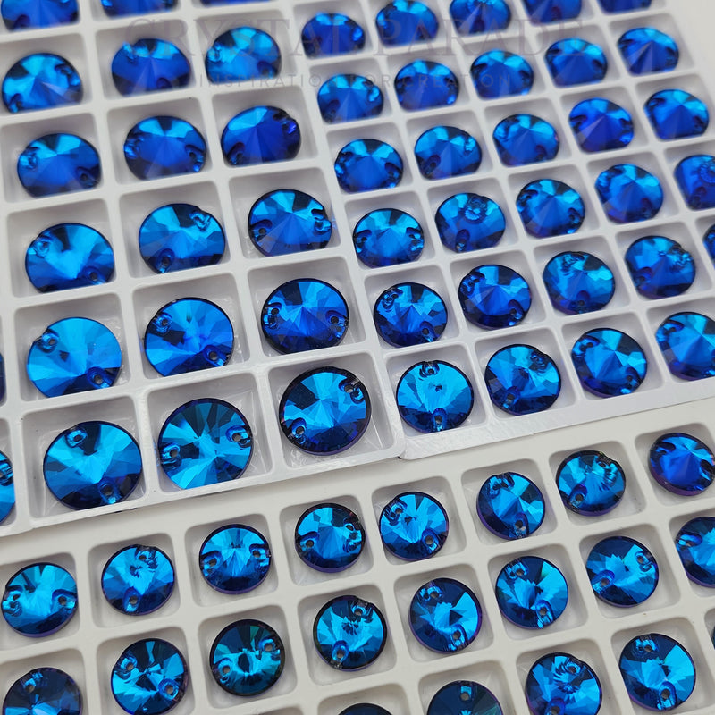 Zodiac Rivoli Sew on Stone - Bermuda Blue