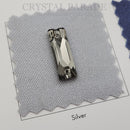 Zodiac Crystal Slim Baguette Sew on Stone - Black Diamond