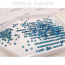 Swarovski SS5 (1.8mm) No Hot Fix Crystals - Blue Zircon Shimmer