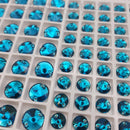Zodiac Sew on Stone Rivoli - Blue Zircon