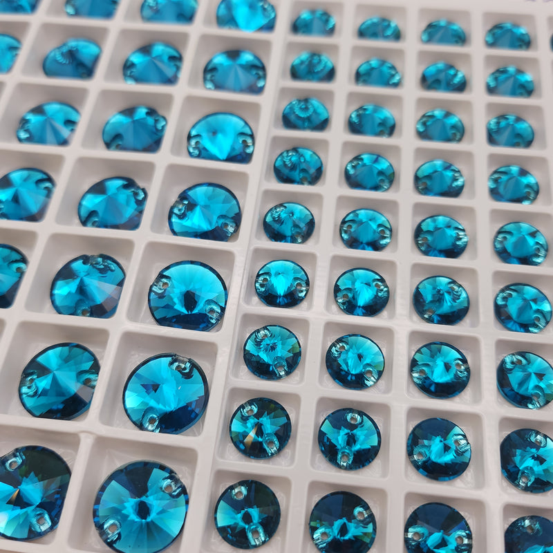 Zodiac Sew on Stone Rivoli - Blue Zircon
