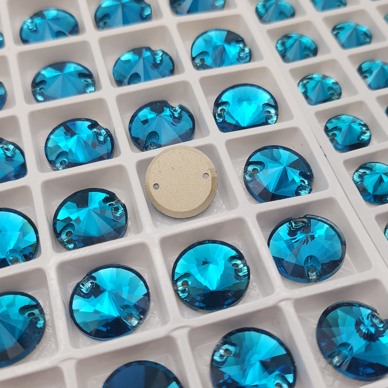 Zodiac Sew on Stone Rivoli - Blue Zircon