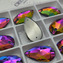 Limited Edition - Zodiac Crystal Peardrop Sew on Stone - Blue Volcano