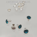 Preciosa Rivet with Maxima Crystal - Blue Zircon
