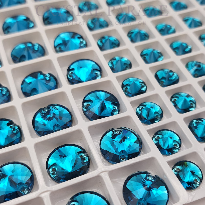 Zodiac Rivoli Sew on Stone - Blue Zircon