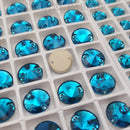 Zodiac Rivoli Sew on Stone - Blue Zircon