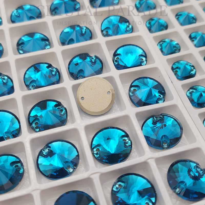 Zodiac Rivoli Sew on Stone - Blue Zircon