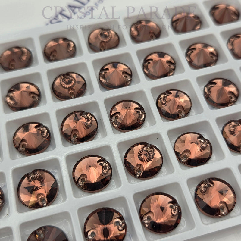 Zodiac Rivoli Sew on Stone - Burgundy