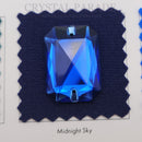 Zodiac Sew on Stone Emerald Cut - Capri Blue