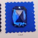 Zodiac Sew on Stone Emerald Cut - Capri Blue