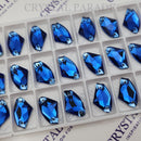 Zodiac Crystal Galactic Sew on Stone - Capri Blue